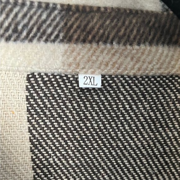 Plaid button up shacket - Picture 2 of 2